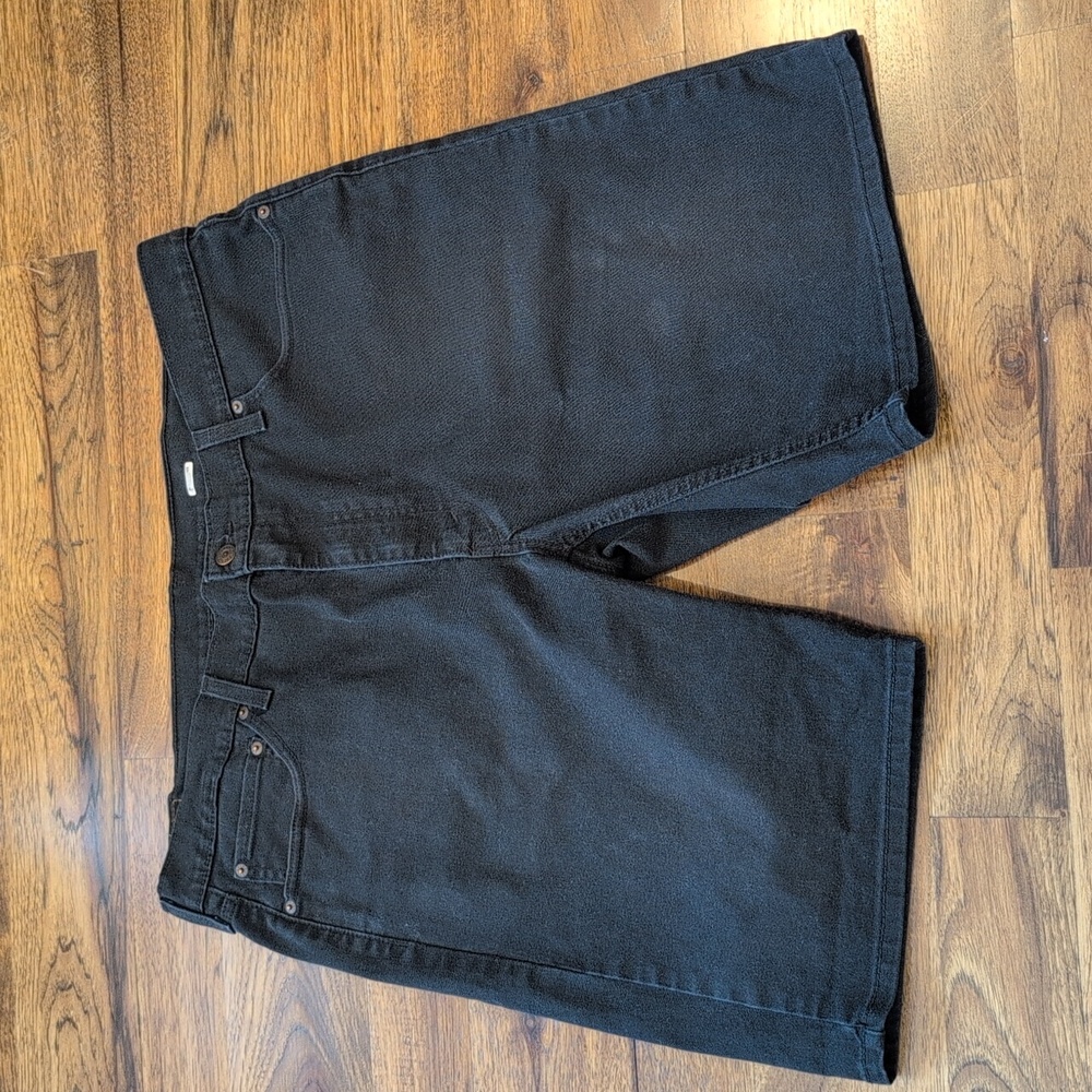 Mens Levi's 541 Athletic taper black jeans shorts size 40 - Picture 4 of 5
